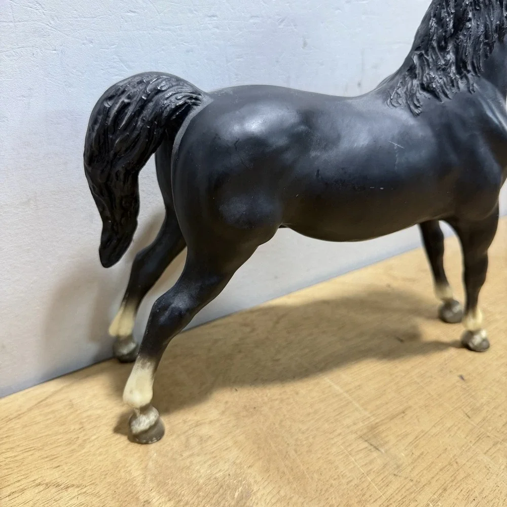 Vintage Breyer Morgan Stallion #48 Black Stretch Model Horse Traditional Cm